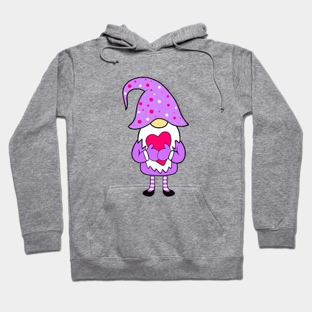 VALENTINE Gnome Purple Hoodie by SartorisArt1